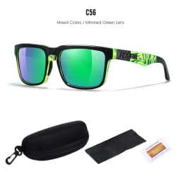 2025 Kdeam New Polarized Sunglasses for Men Women Fashion Unisex Brand Trendy Outdoor Eyewear For Couple Red Lens