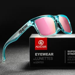 2025 Kdeam New Polarized Sunglasses for Men Women Fashion Unisex Brand Trendy Outdoor Eyewear For Couple Red Lens