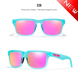 2025 Kdeam New Polarized Sunglasses for Men Women Fashion Unisex Brand Trendy Outdoor Eyewear For Couple Red Lens