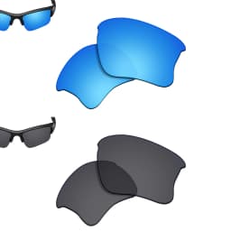 SmartVLT Polarized Replacement Lenses for Oakley Flak Jacket XLJ 63mm Sunglasses Frame - Multiple Options