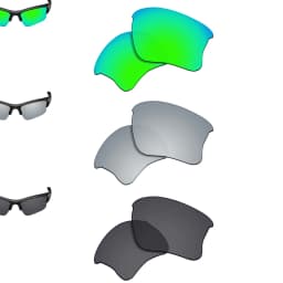 SmartVLT Polarized Replacement Lenses for Oakley Flak Jacket XLJ 63mm Sunglasses Frame - Multiple Options