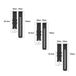 18mm 20mm 22mm Silicone Strap Band Bracelet For Garmin Venu 3 3s/ Venu sq 2 / 2s / Vivoactive 3 4 5 4s / 165 245 645 Music 255