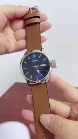 CURREN Luxury Factory Watch Men Calendar Sport Military Male Clock Brand Luxury Origianl PU Leather Steel Band Wristwatch 8208
