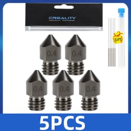 2/5/10PCS MK8 Hardened Steel Nozzles 0.2 0.4 0.6 0.8 1.0mm M6 Thread 1.75MM Filament for 3D printers Hotend CR10 Ender3