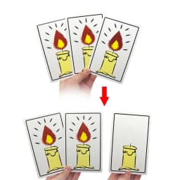Re-Living Flame Candle Cards Magic Tricks Close Up Street Illusions Gimmicks Mentalism Props Comedy Relighting Candles Card Toys
