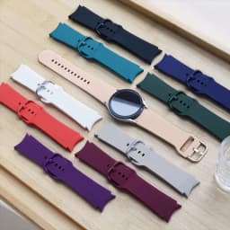 Silicone Strap For Samsung Galaxy Watch 7 6 5 4 FE 44mm 40mm 5 pro 45mm sport band 20mm No gap Bracelet Galaxy Watch 6-4 classic