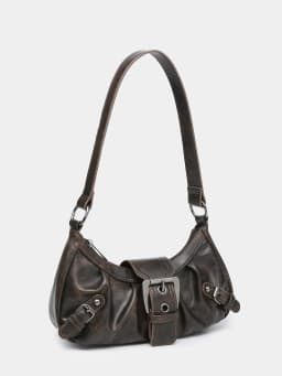 2024 Spring Hot Selling Maillard Style Retro Style Small Bag Spicy Girl Y2K Wasteland Style vintage Leather Shoulder Armpit Bag
