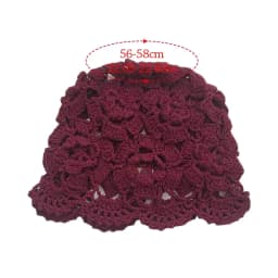 Breathable Hollowed Out Baotou Hat Casual Handmade Knitted Hat Flowers Spring Summer Cap for Women