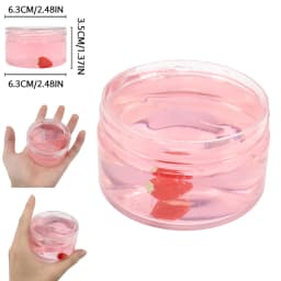 120ml Crystal Crunchy Slime Glimmer Super Soft Putty And Non-Sticky Jelly Clear Slime Plasticine Stress Relief Clay Party Favor