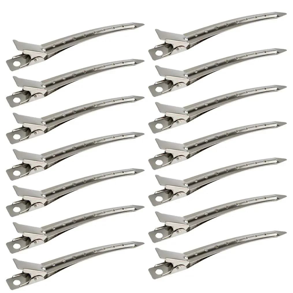 20pcs/set 3.5 Inch Silver Duckbill Hair Clips For Women Girls Hair Styling Rustproof Metal Hairpins Barrettes Hair Accessories