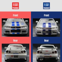 1/32 Nissan Skyline GTR R34 JDM Super Sport Car Model Diecast Vehicle Miniature Pull Back Display Collection Gift Boyfriend