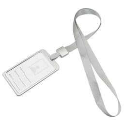 Fashion Unisex Card Cover Women Lanyard Aluminum Alloy Work ID Card Holder Business Work Card ID Badge Holder Metal Bags Case