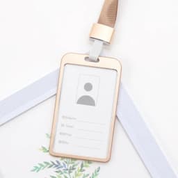 Fashion Unisex Card Cover Women Lanyard Aluminum Alloy Work ID Card Holder Business Work Card ID Badge Holder Metal Bags Case