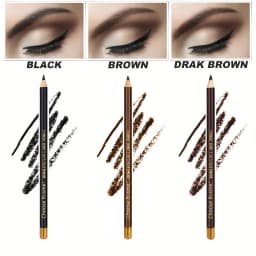 12pcs Black/Brown/Dark Brown Eyebrow Pencil Sharpener Eyebrow Pencil with Sharpener Eyebrow Line Lasting