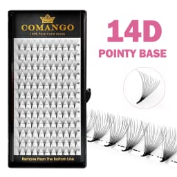 CoMango 120/300Fans Premade Volume Fans Wispy Mink Pointy Base Eyelashes Extension 3D/6D/10D/12D/14D/16D Imported Material PBT