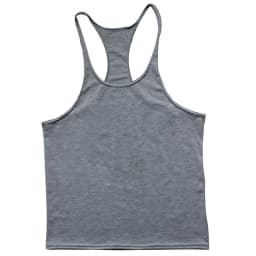 European American Summer New Casual Exercise Workout Training Vest Men's Solid Color plus Size I-Shaped Vest