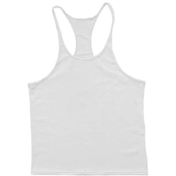 European American Summer New Casual Exercise Workout Training Vest Men's Solid Color plus Size I-Shaped Vest