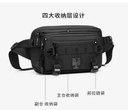 OZUKO Tactical Bag Fanny Pack Outdoor Sports Tactical Multifunction Waterproof Male Chest Bag Mens Crossbody Bags