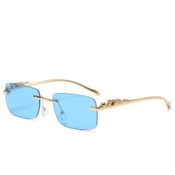 American Luxury Brand Women's Sunglasses Outdoor Leisure Beach Men's Sun Shades Leopard Head Ultra Light Frame Sun Glaases UV400