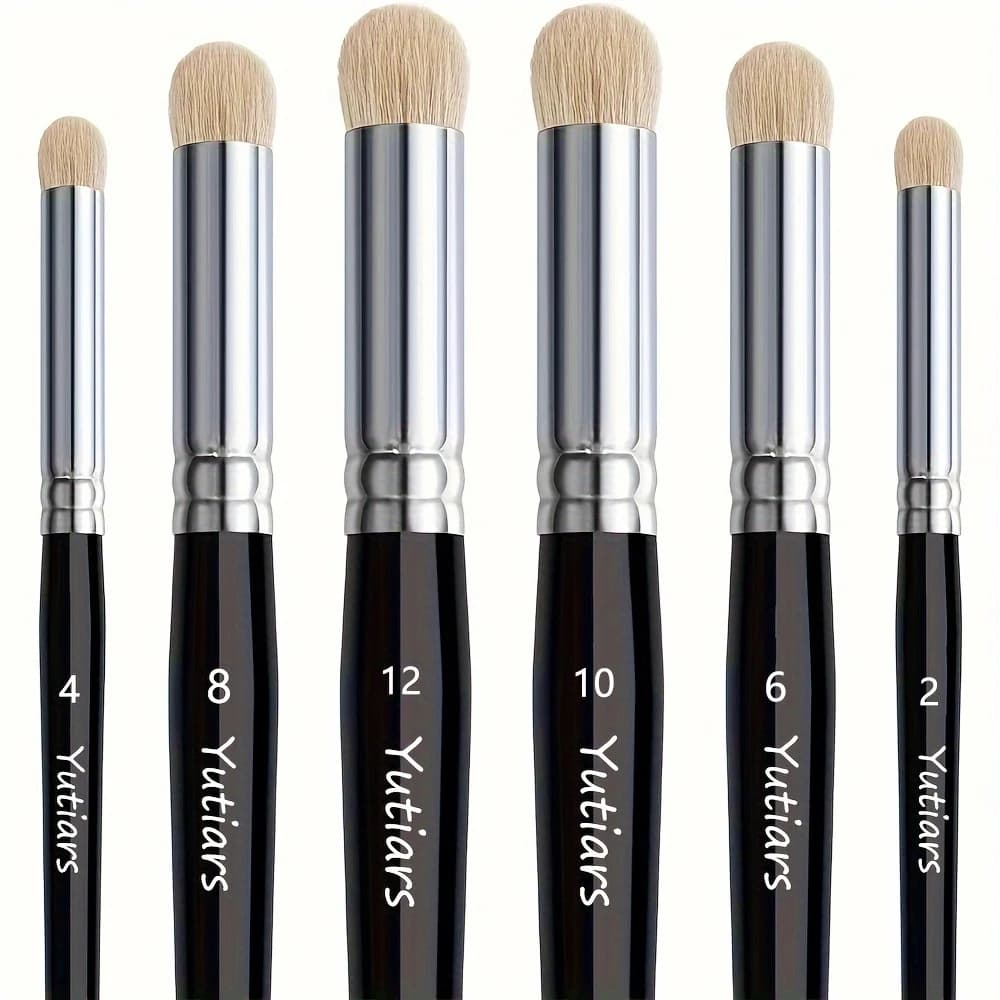 Paint Brush Set, Fine Detail Wood Handle Brushes for Miniature Art Painting, Acrylic, Watercolor - Micro Detailing & Drybrush