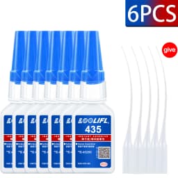 LOOLIFL 20g 435 Super Glue Quick-drying Cyanoacrylate Instant Leather Rubber DIY Wood Metal Strong Bond Liquid Adhesive Tool