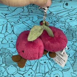 Sky Dragon Pendant Marshmallow Plush Keychain Cherry Plush Keychain Golf Series Plush Toy Backpack Charm Halloween Gift