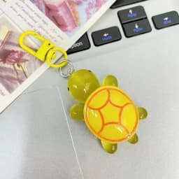 Cartoon Resin Luminous Turtle Ornament Keychain Glow-in-the-dark Color Turtle Keyring Bag Pendant Accessor Girlfriends Gifts