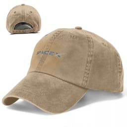 Vintage SpaceX Space X Logo Elon Musk Baseball Caps Distressed Washed Snapback Cap Falcon Heavy Rocket Outdoor Summer Hats Cap