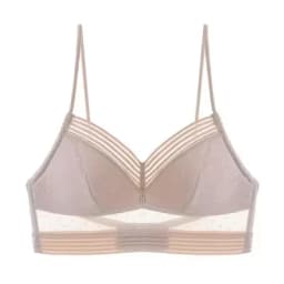 U-shaped backless beautiful and sexy bra plus size lace bra, women's invisible no steel ring fashion triangle cup bra
