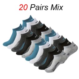 5/10/20 Pairs Men Solid Color Shallow Mouth Socks Spring Summer Mesh Breathable Odor Proof Sweat Absorbing Casual Boat Socks