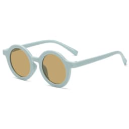 New Fashion Round Frame Candy Colored Sunglasses for Baby Retro Solid Color Round Convenience Glasses for Children