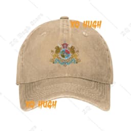 Custom Cotton Imperial Coat Of Arms Of Iran Baseball Cap Men Women Adjustable Iranian Lion Dad Hat Outdoor