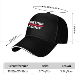Washed Men's Baseball Cap Martini Racing Trucker Snapback Caps Dad Hat Formula 1 F1 Golf Hats