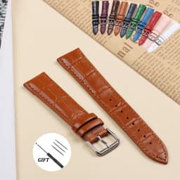 10mm Genuine Leather Calfskin Strap 10/12/13/14/15/16/17/18/19/20/21/22/24mm Universal Watchband Slub Pattern Watch Accessories