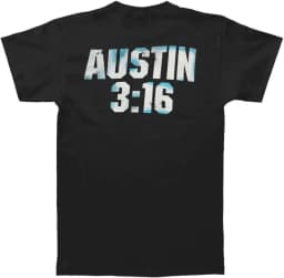 Men's Stone Cold Steve Austin Skull 3 16 Inch Front&Back T-Shirt