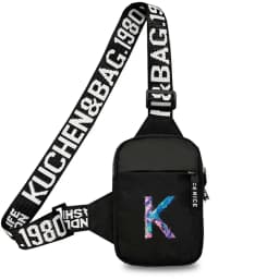 Chest Bag Women Sports Fitness Bag Purse Paint Letter Initial Name Lettern Pattern Sports Running Chest Pack for Men