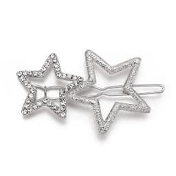 Fashion Star-shaped Hair Clips Beautiful Rhinestone Gold/Silver/Rose Gold Hair Clips Girl's Hair Accessories