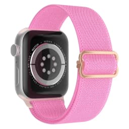 Bohemian Nylon Strap for Apple Watch ultra 2 49mm 41mm 45mm 38/40/44mm Elastic Shiny Bracelet iWatch Series 9/8/7 6 5 4 Se Band
