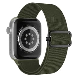 Bohemian Nylon Strap for Apple Watch ultra 2 49mm 41mm 45mm 38/40/44mm Elastic Shiny Bracelet iWatch Series 9/8/7 6 5 4 Se Band