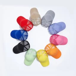 Mesh Cap Women Spring Summer Hats For Women Baseball Cap Cotton Solid Colored Wholesale Stock 6 Panel 5 Panel Breathable Cap