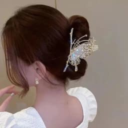 Alloy Flower Butterfly Tassel Hair Clip for Women Girls Hair Claw Plate Shark Clip Hair Accessories Summer New Headwear