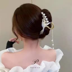 Alloy Flower Butterfly Tassel Hair Clip for Women Girls Hair Claw Plate Shark Clip Hair Accessories Summer New Headwear