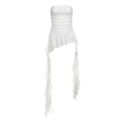 Nibber 2026 Spring New Solid Color Sweet Gentle Cute All-match High Street Travel Sexy Cool Women Chest Wrap ruched Tassel Vest