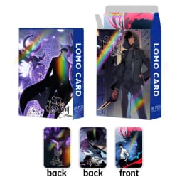 Laser Flash Card, Solo Leveling:Arise Double-sided 30pcs Small Cards, LOMO Card, Anime Peripheral Photo Card, Collection Card