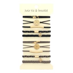 10pcs/set Fashion Bohemia Hair Rubber Bands For Women Elastic Boho Bracelet Hair Tie Girls Ponytail Holder Scrunchies For Hair