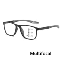 TR Sports Multifocal Reading Glasses Men Women Fashion HD Far Sight Eyewear Unisex Ultralight Square Hyperopia Plus Eyeglasses