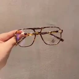 KLASSNUM 2026 Fashion Anti-blue Light Glasses Men Women Transparent Computer Glasses Large Frame Retro Eyeglass Square Eyeglasse