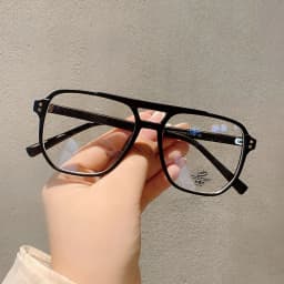 KLASSNUM 2026 Fashion Anti-blue Light Glasses Men Women Transparent Computer Glasses Large Frame Retro Eyeglass Square Eyeglasse