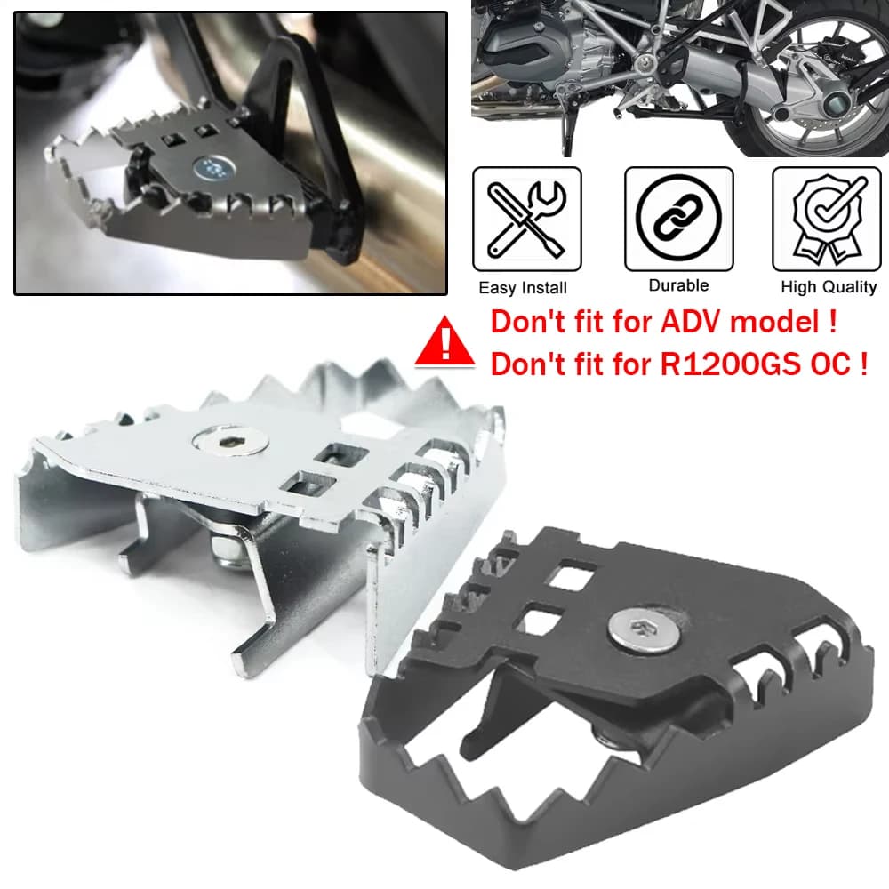 For BMW R1200GS R1250GS R1150GS F650 F800 F700 GS Motorcycle Rear Foot Brake Pedal Lever Enlarge Extension Footrest Pad Extender
