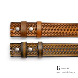 Men's Leather Belt Without Buckle Western Mens Cowboy Belts For Jeans Two Layer Embossed Cowhide No Buckle Strap